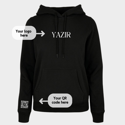 Business Logo and QR Code Unisex Hoodies - Business Collection