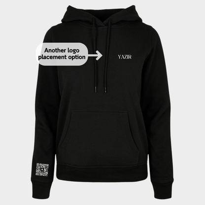 Business Logo and QR Code Unisex Hoodies - Business Collection