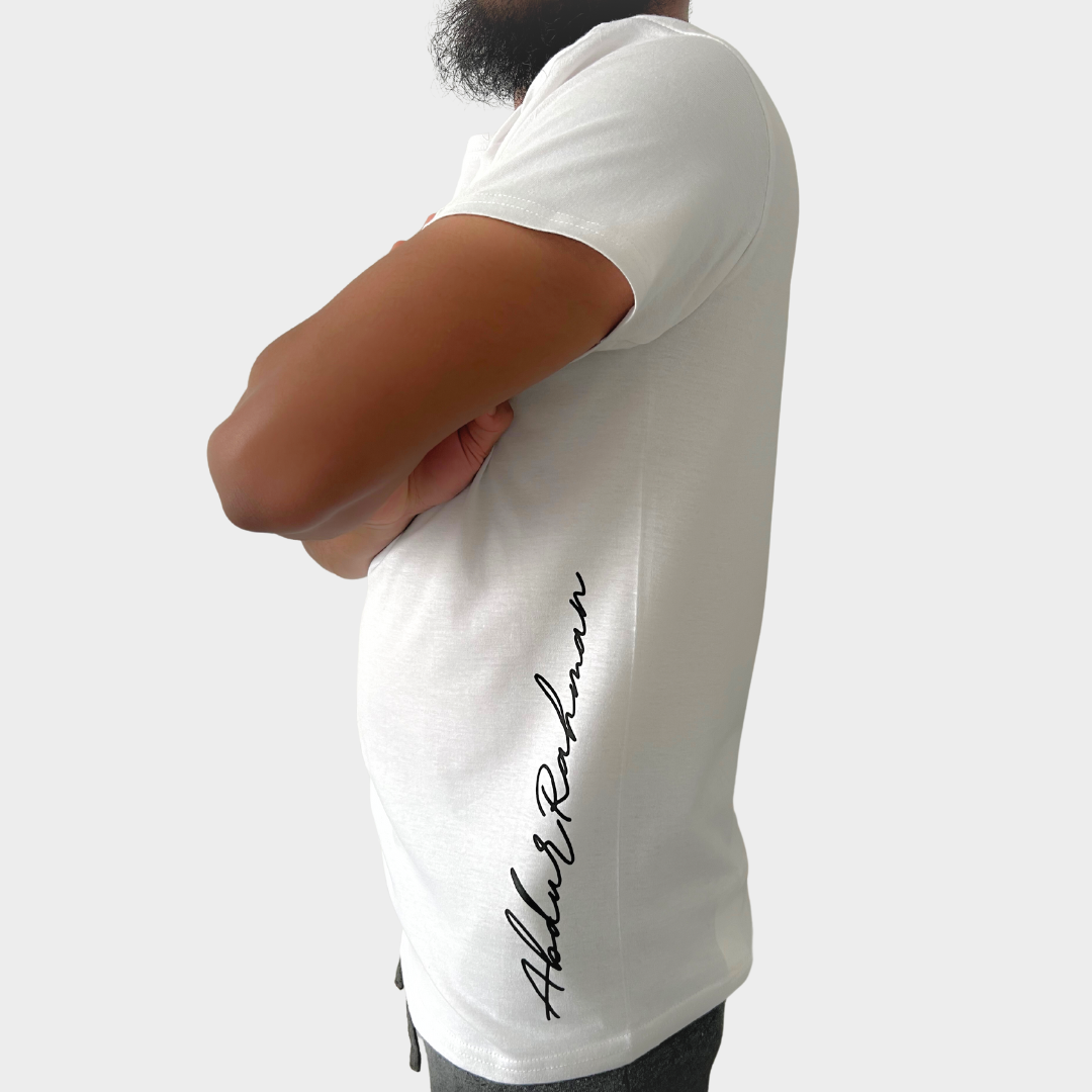 White Customised Unisex T-Shirt - Original Collection