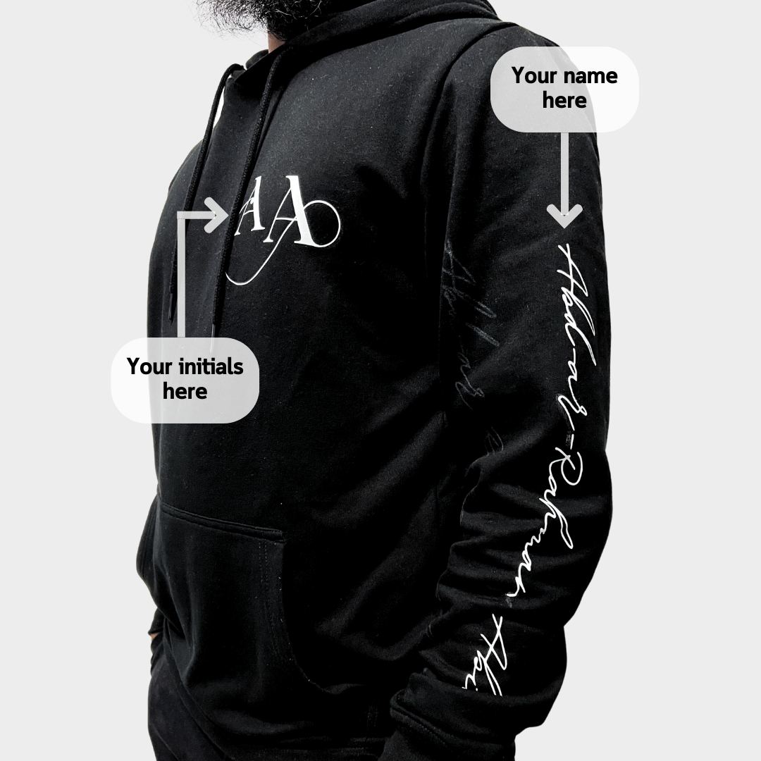 Black Customised Unisex Hoodie - Original Collection